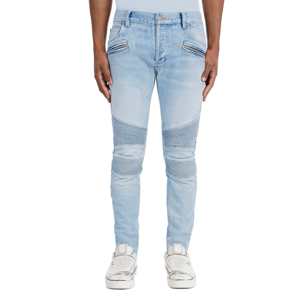 Ripped Design Stretch Jeans