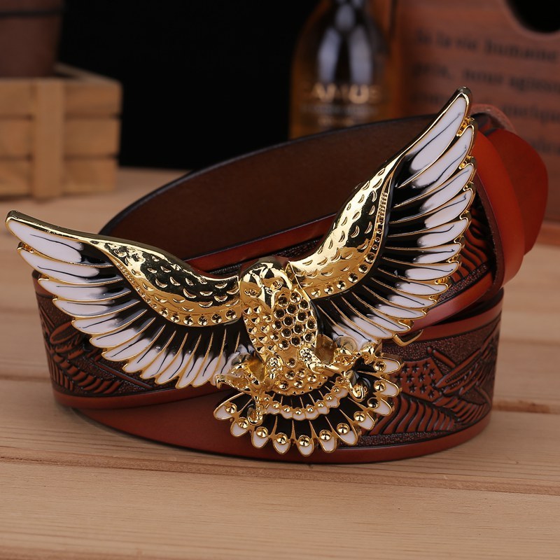 Western Men's Leather Personality Belt