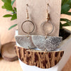 PU Semicircle Drop Earrings