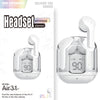 Mini Transparent Wireless Bluetooth Headset w Digital Display