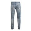 Black Patch Paint Design Jeans