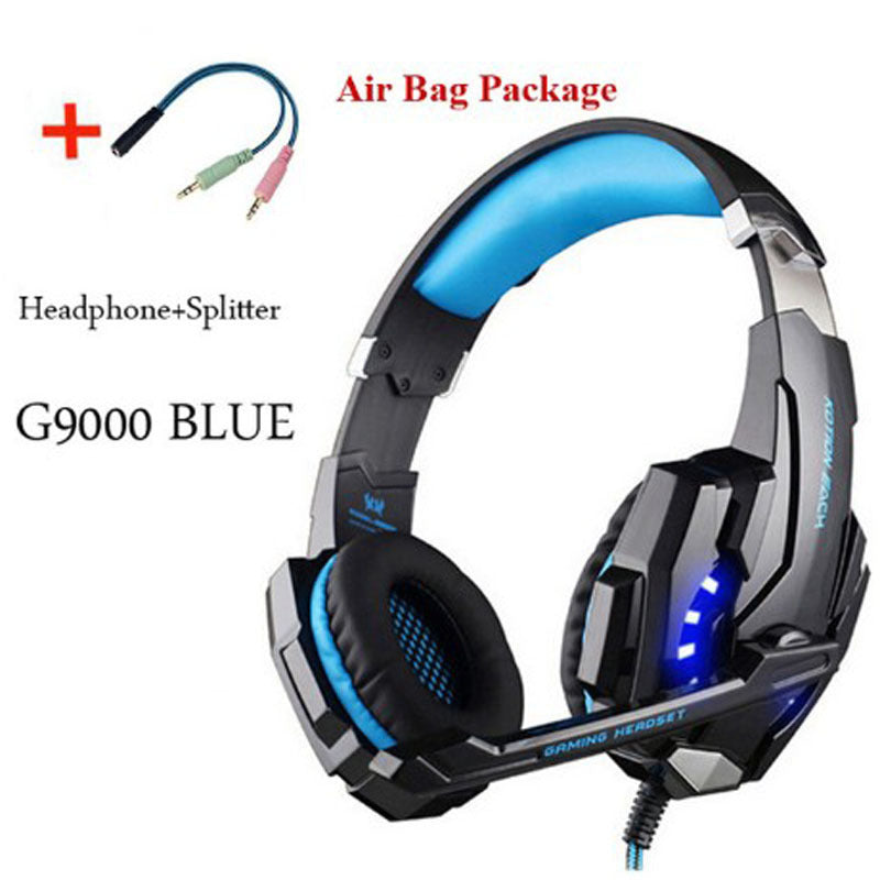 Wired Surround Sound Deep Bass Gaming Headset W LED