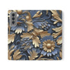 Printed Floral Mobile Phone Flip Cases