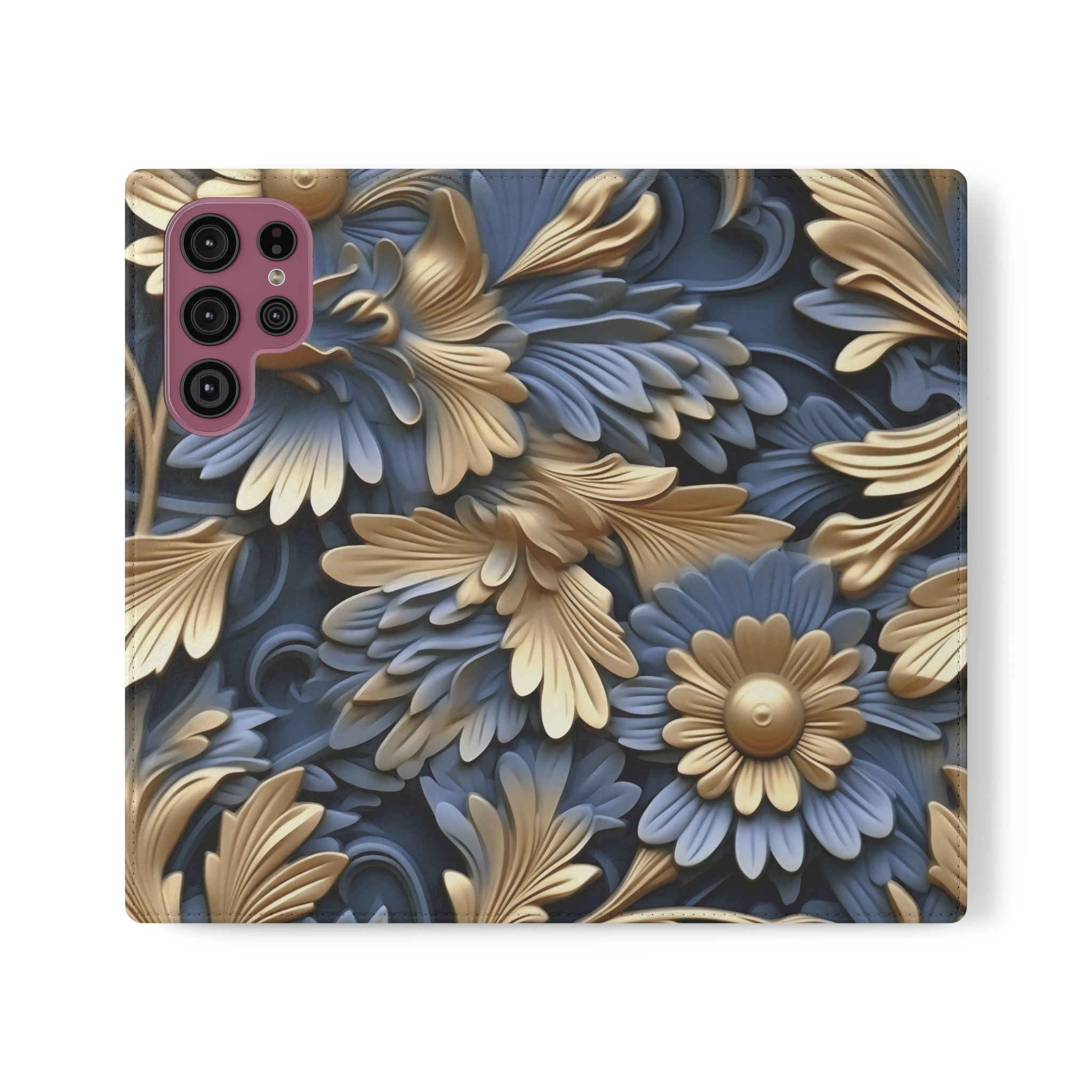 Printed Floral Mobile Phone Flip Cases