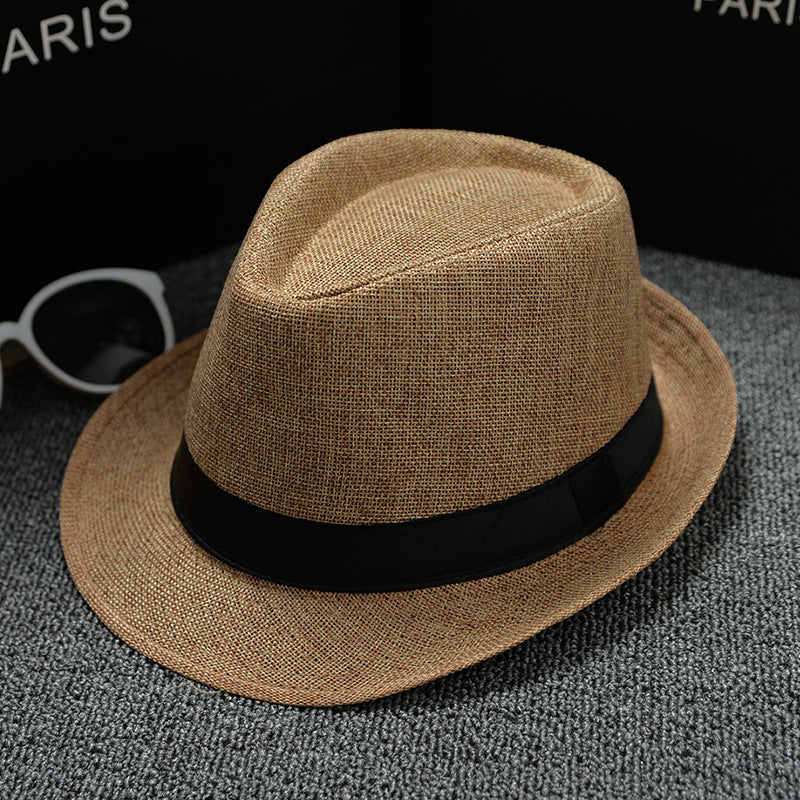 Solid color small hat jazz hat