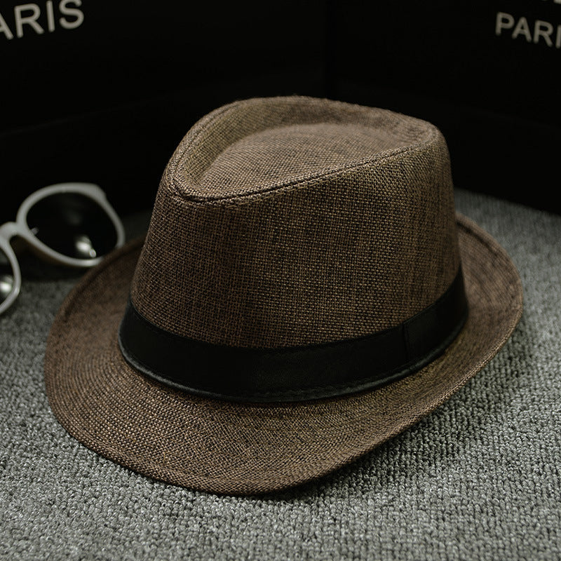 Solid color small hat jazz hat