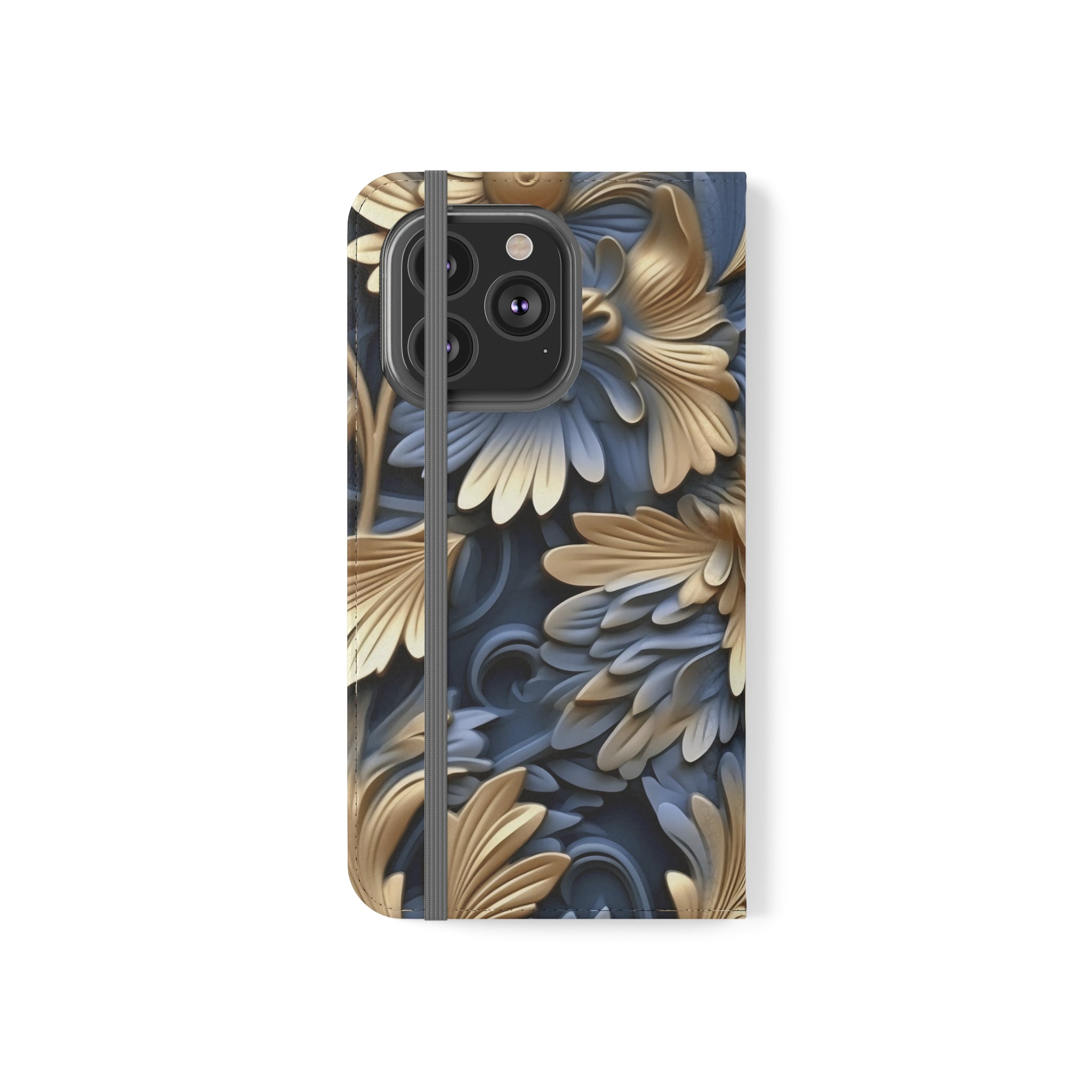 Printed Floral Mobile Phone Flip Cases