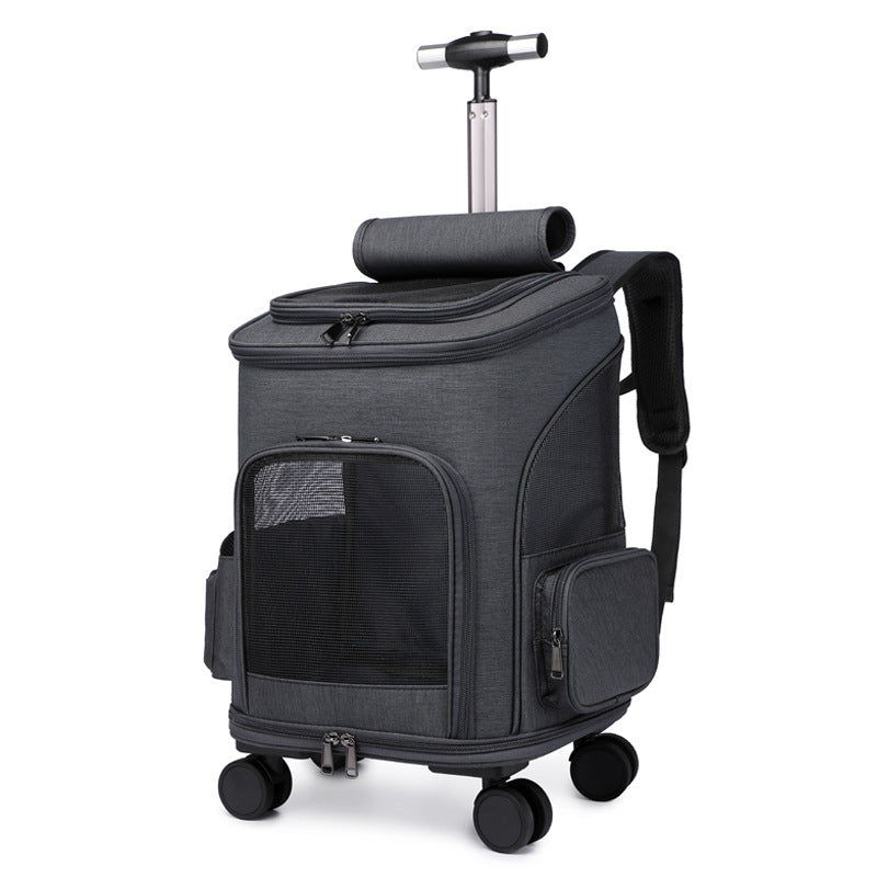 Portable Folding Pet Trolley Backpack