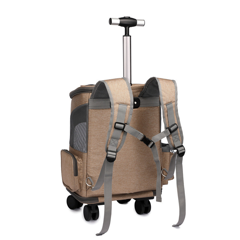 Portable Folding Pet Trolley Backpack