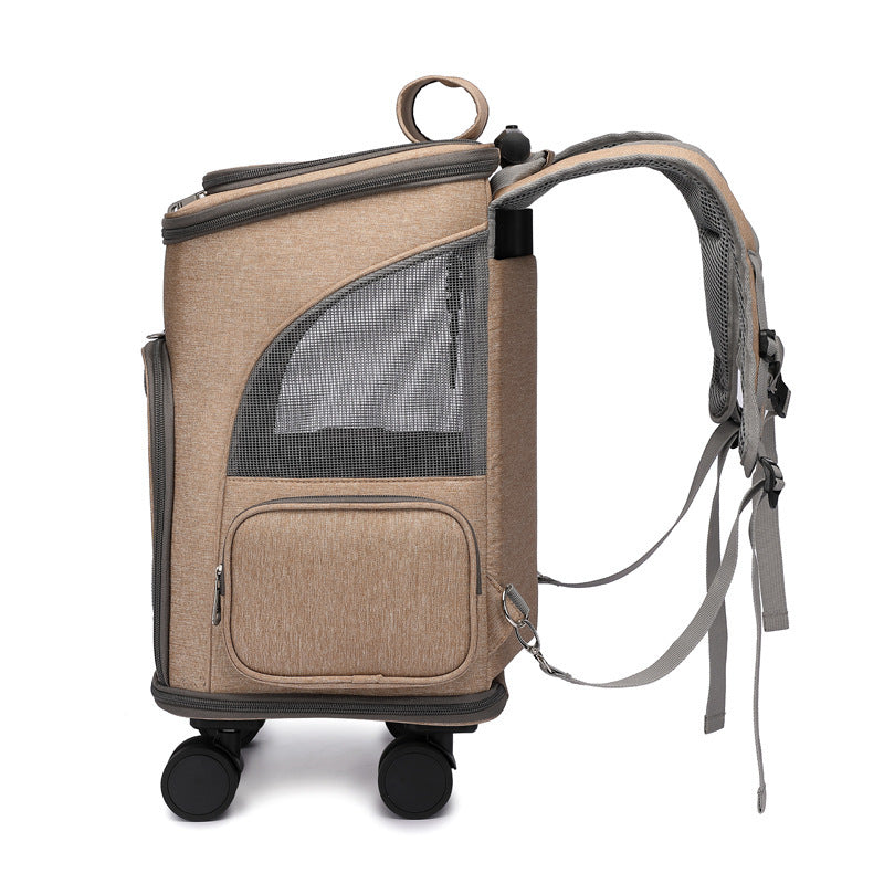 Portable Folding Pet Trolley Backpack