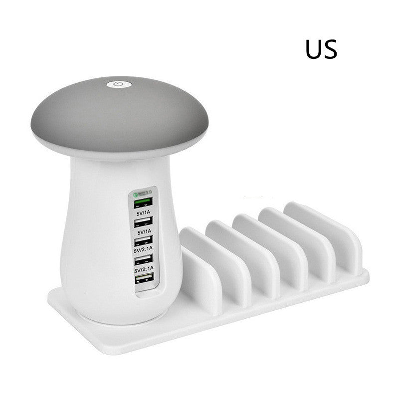 Mushroom LED Lamp USB Charger