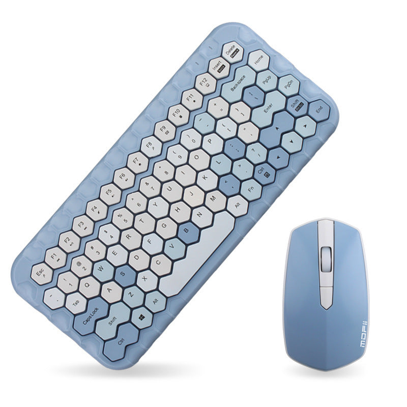 Girl Heart Wireless Keyboard And Mouse Set Mini Keyboard