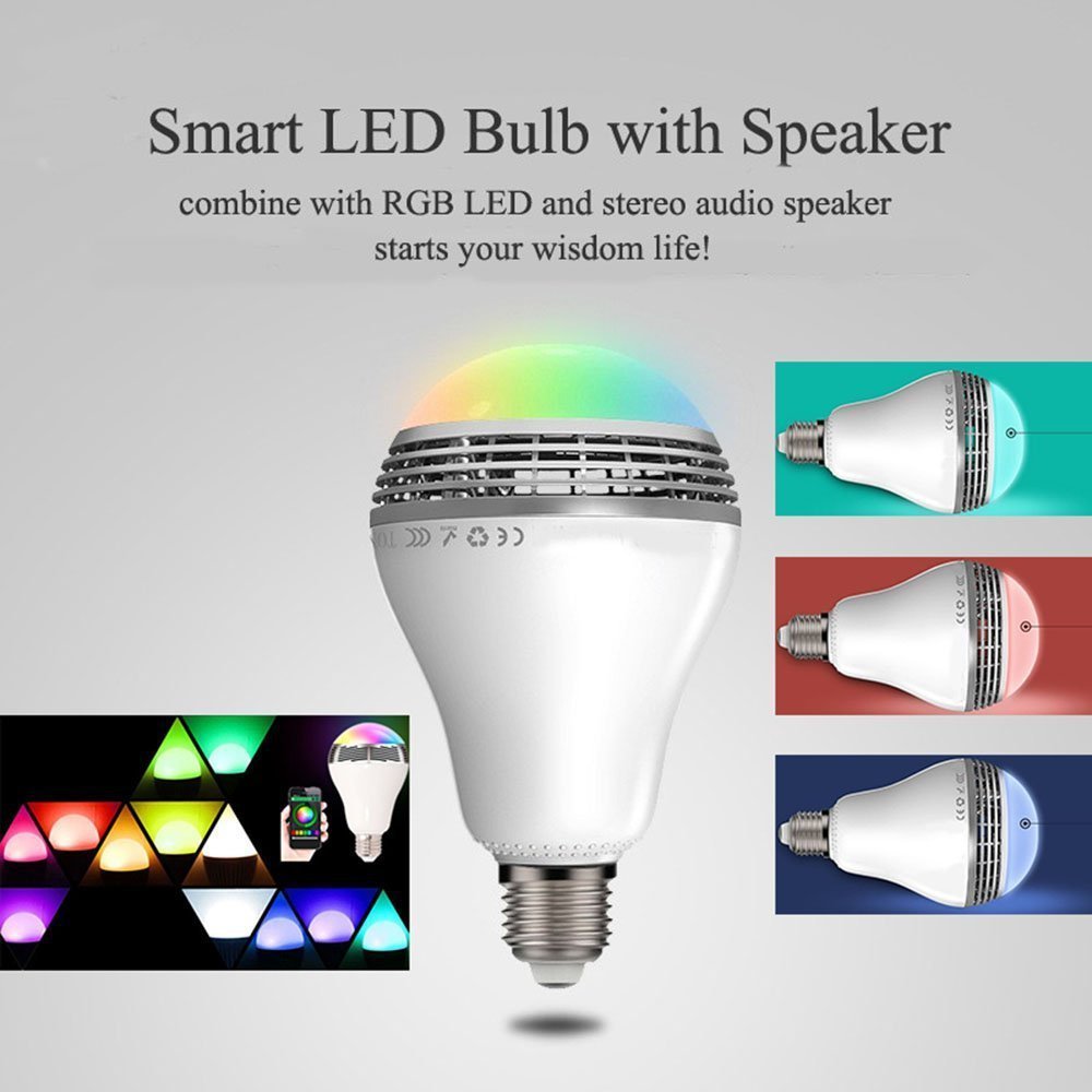 LED Smart Bluetooth Speaker Light Bulb