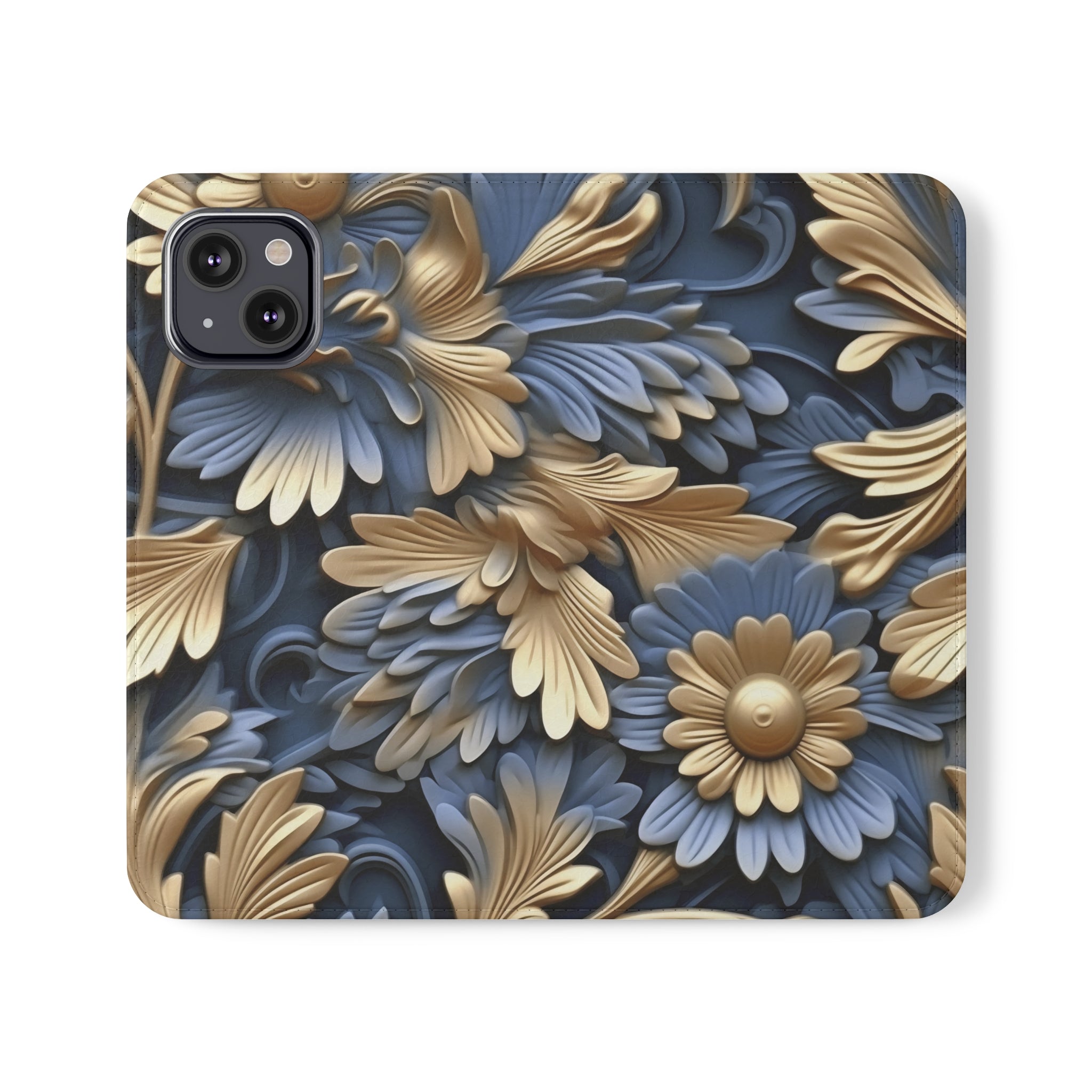 Printed Floral Mobile Phone Flip Cases