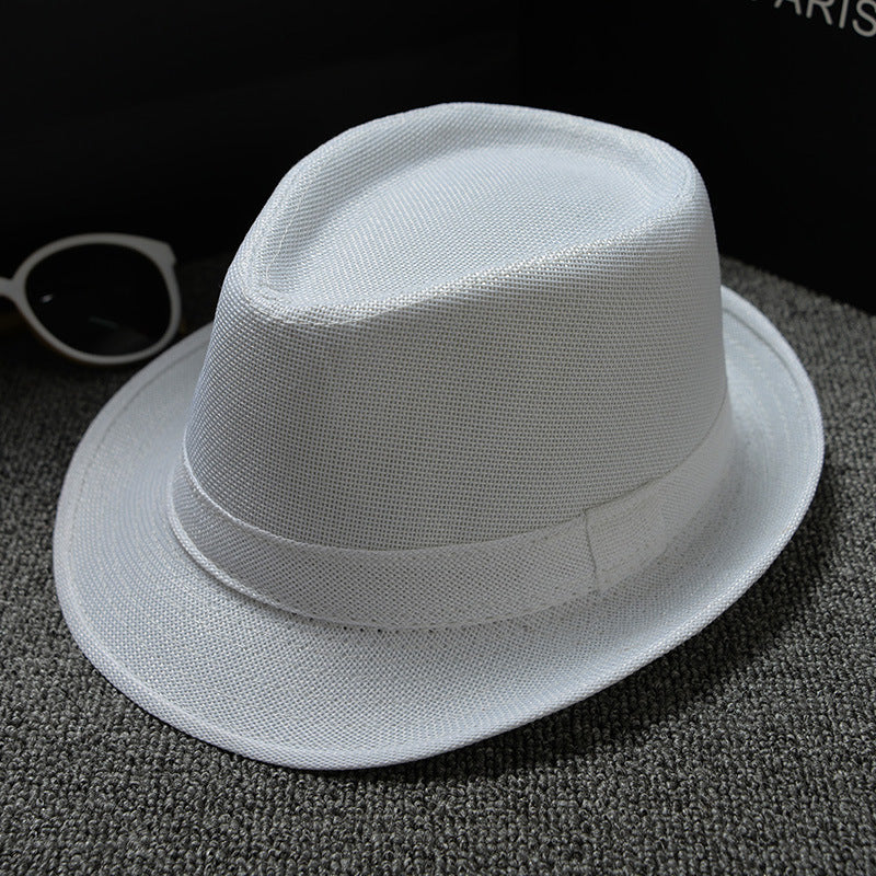 Solid color small hat jazz hat