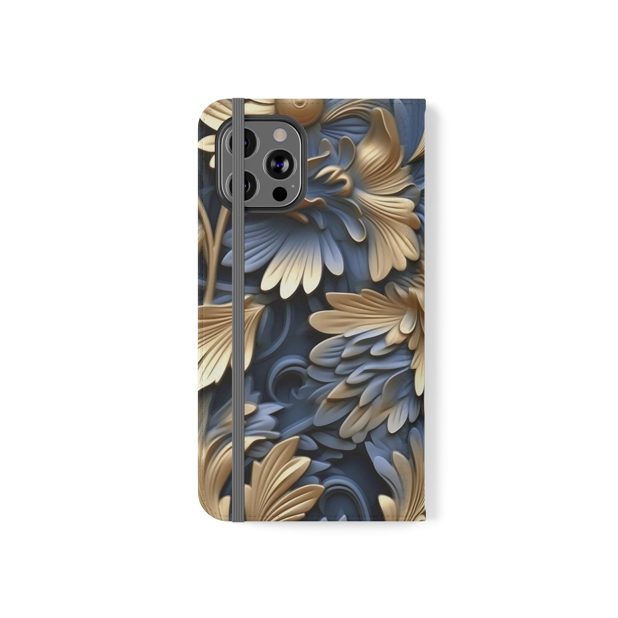 Printed Floral Mobile Phone Flip Cases