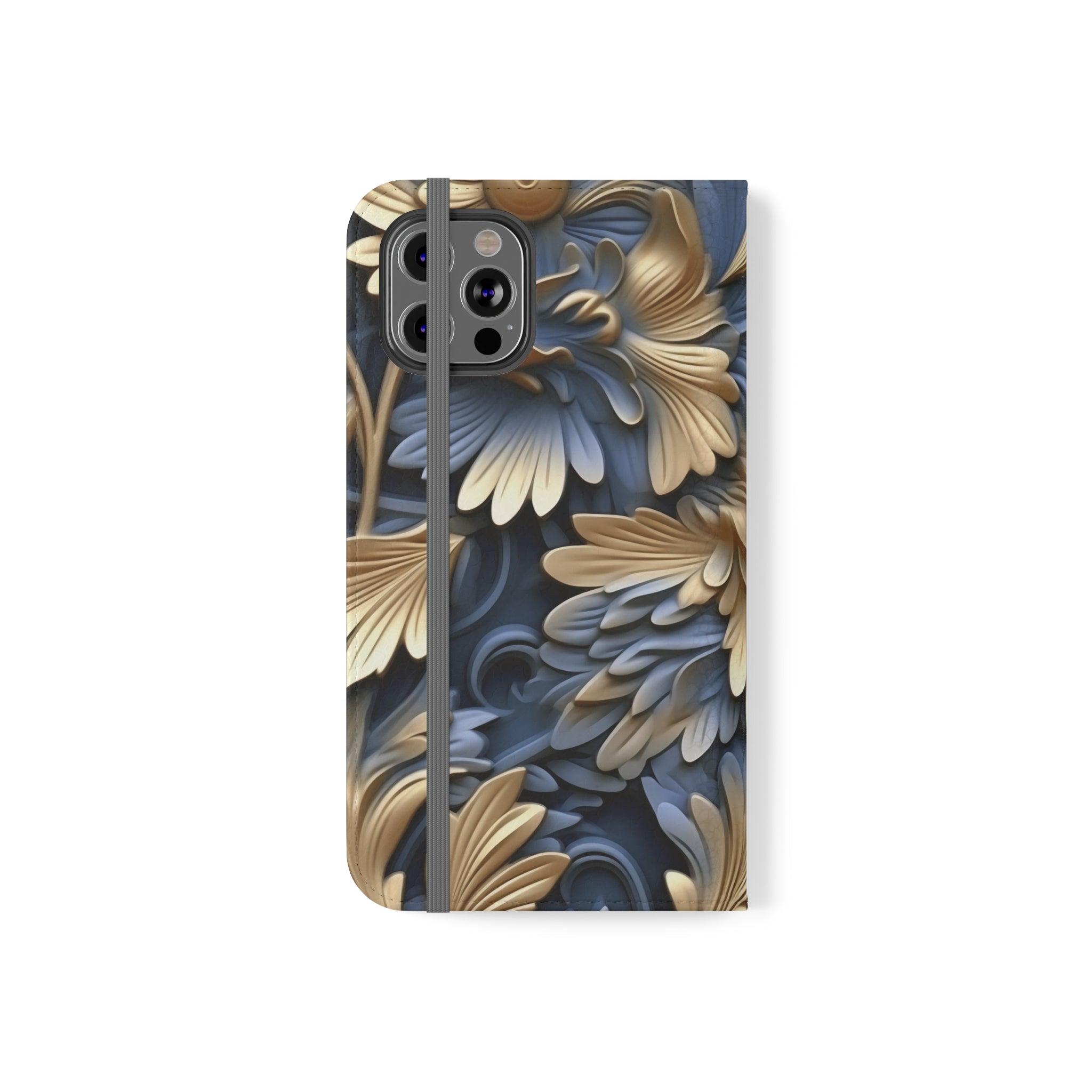 Printed Floral Mobile Phone Flip Cases