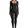 Seamless Jumpsuit Long Sleeve Shapewear