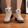 Lace-up Fleece Casual Snow Boots