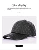 Full-grain Sheepskin Korean Style Small Plaid Hat Men