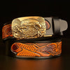 Fashion Temperament Eagle Head Automatic Buckle Men's Belt