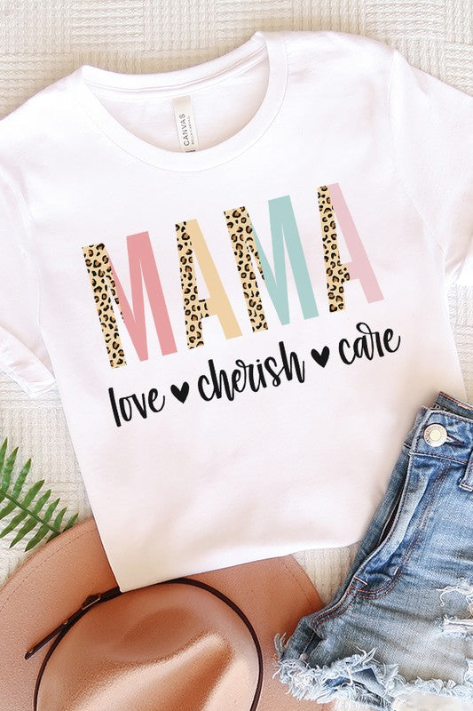 Mama Love Cherish Care Graphic Tee