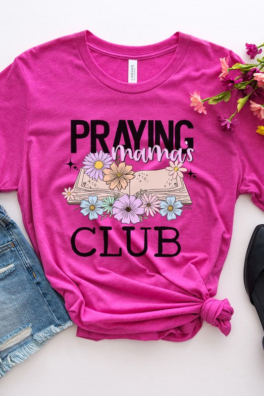 Mother's Day Praying Mom's Club Graphic Tee