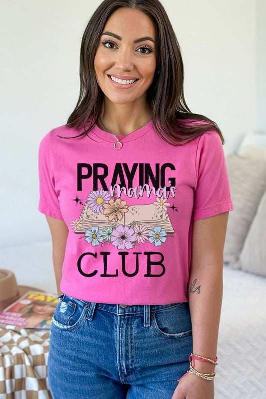 Mother's Day Praying Mom's Club Graphic Tee