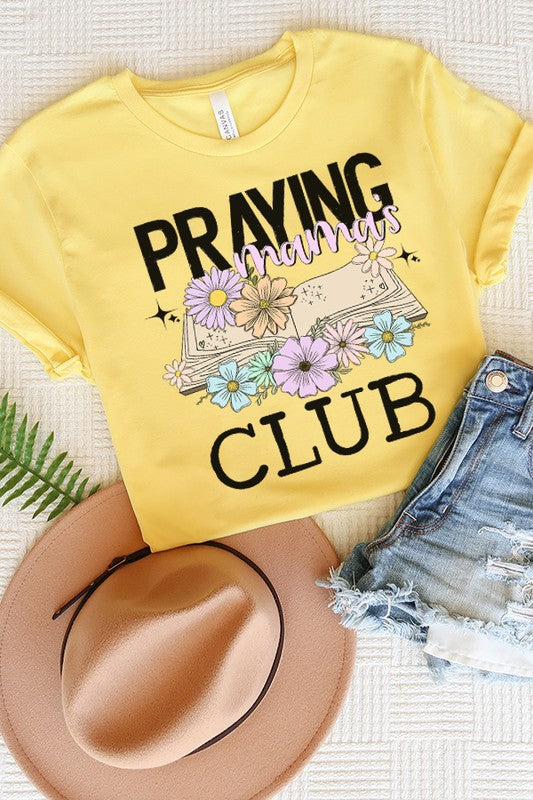 Mother's Day Praying Mom's Club Graphic Tee