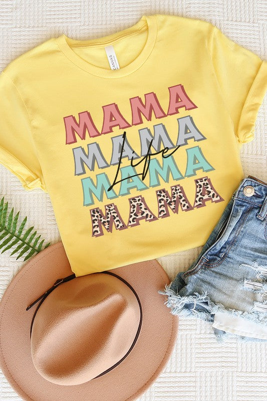 Mother's Day Mama Life Stack Graphic Tee