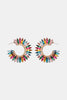 Zinc Alloy Acrylic C-Hoop Earrings