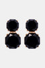 Geometrical Shape Zinc Alloy Frame Dangle Earrings