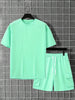 Men's Short Sleeve T-Shirt & Drawstring Shorts s 2-piece Set