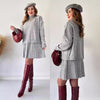 Women's All-matching Sweater Short Skirt Two-piece Suit