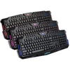 Backlit cracked style gaming keyboard