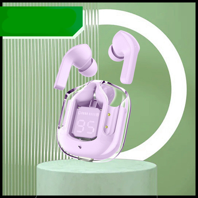 Mini Transparent Wireless Bluetooth Headset w Digital Display