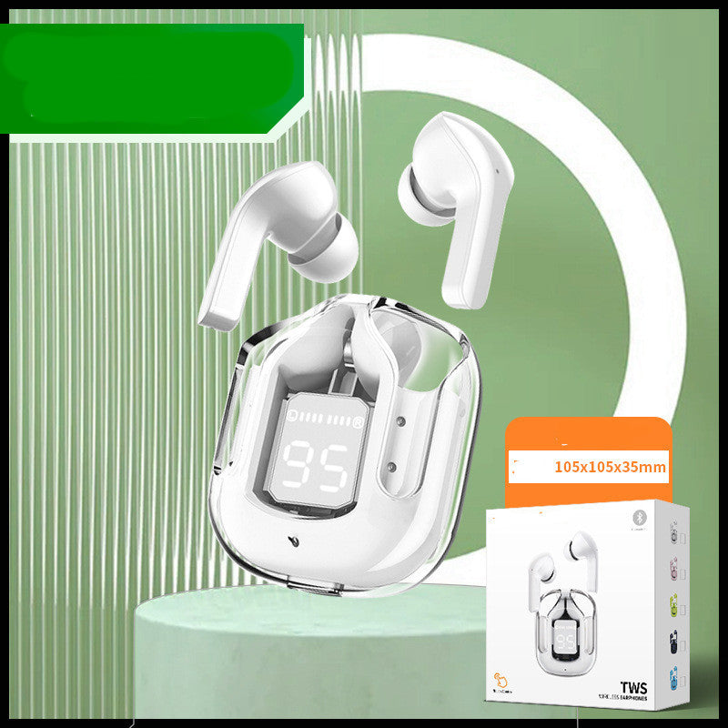 Mini Transparent Wireless Bluetooth Headset w Digital Display