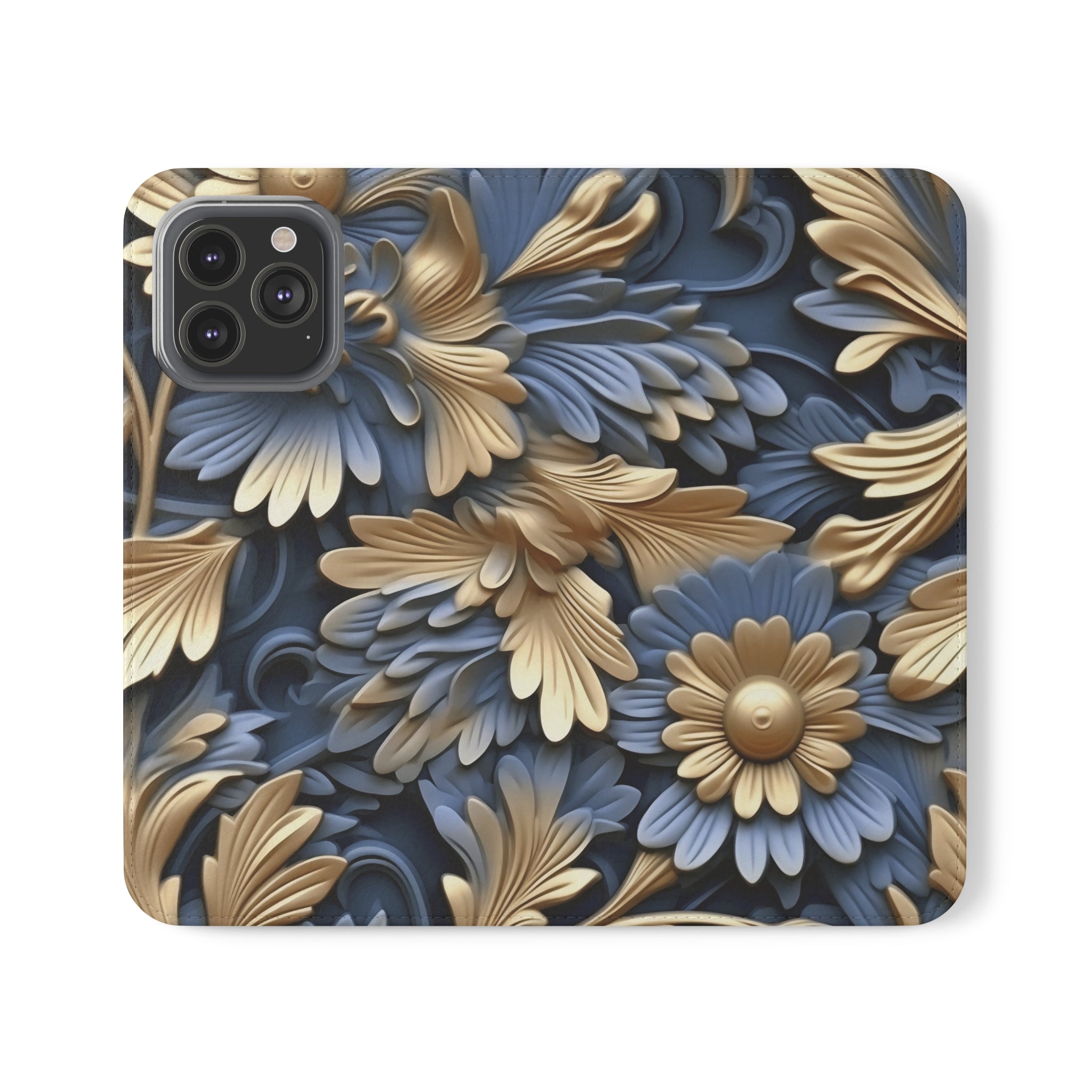 Printed Floral Mobile Phone Flip Cases