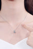 1 Carat Moissanite 925 Sterling Silver Necklace