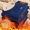 Men's Fleece Addition Denim Trousers Men's Pants