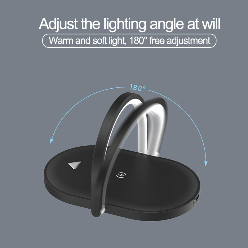 Foldable Wireless Charger Night Light Fast Charging Station