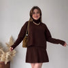 Women's All-matching Sweater Short Skirt Two-piece Suit