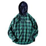 Plaid Shirt Mens Long Sleeved Korean Style Loose Lining Sweater