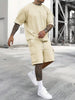 Men's Short Sleeve T-Shirt & Drawstring Shorts s 2-piece Set