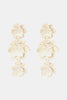 Flower Shape Zinc Alloy Dangle Earrings