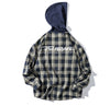 Plaid Shirt Mens Long Sleeved Korean Style Loose Lining Sweater