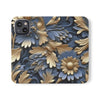 Printed Floral Mobile Phone Flip Cases