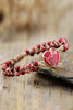 Handmade Heart Shape Natural Stone Bracelet