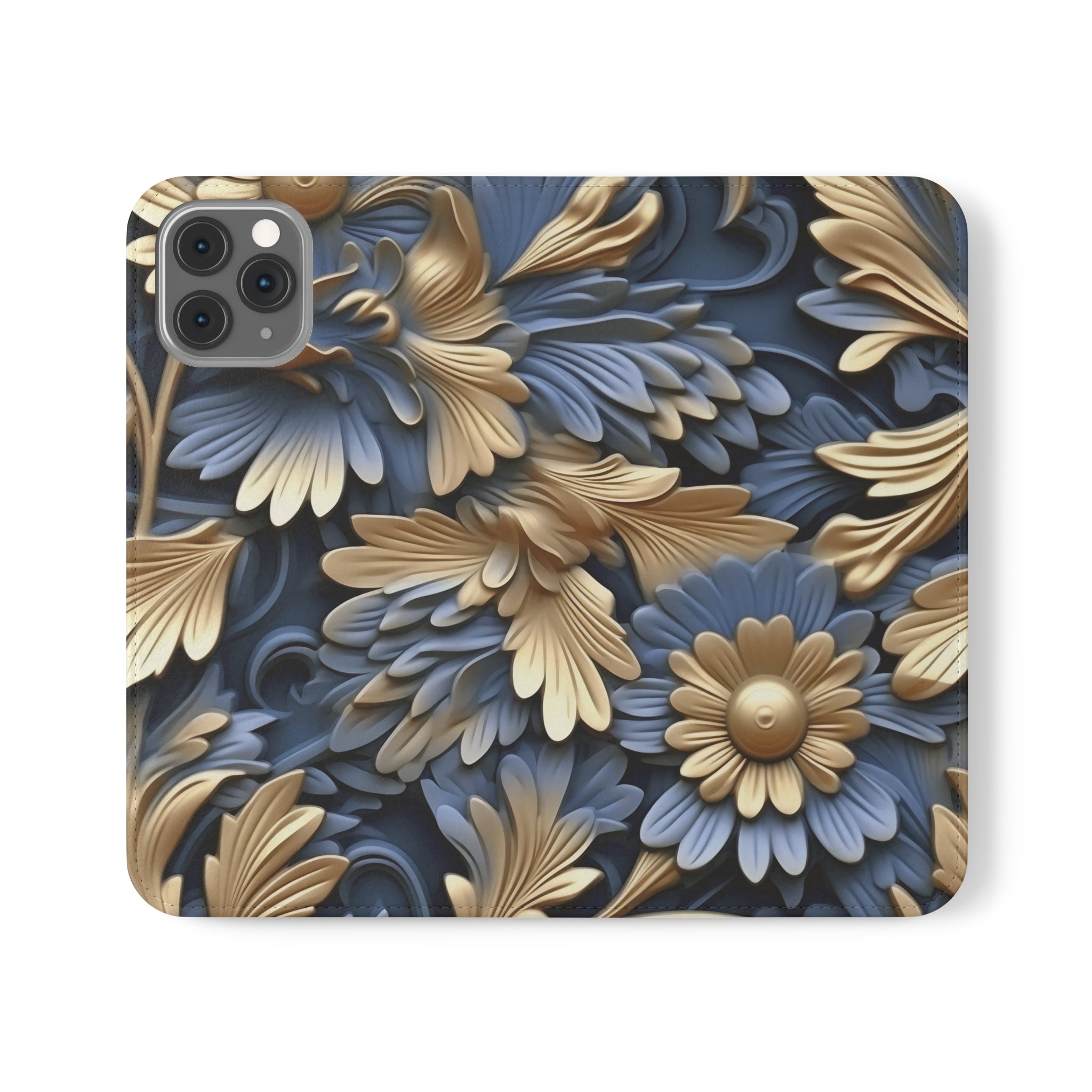 Printed Floral Mobile Phone Flip Cases