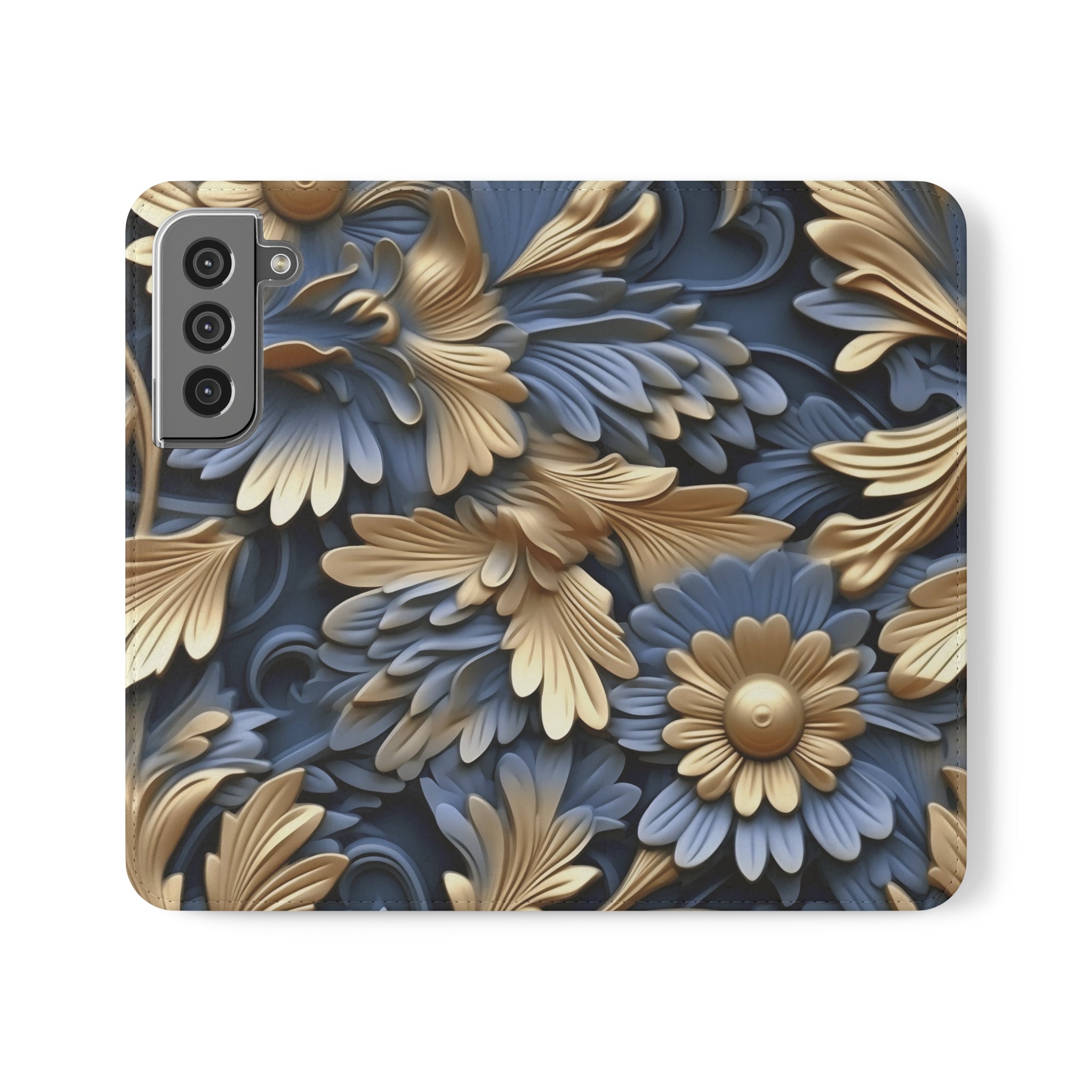 Printed Floral Mobile Phone Flip Cases